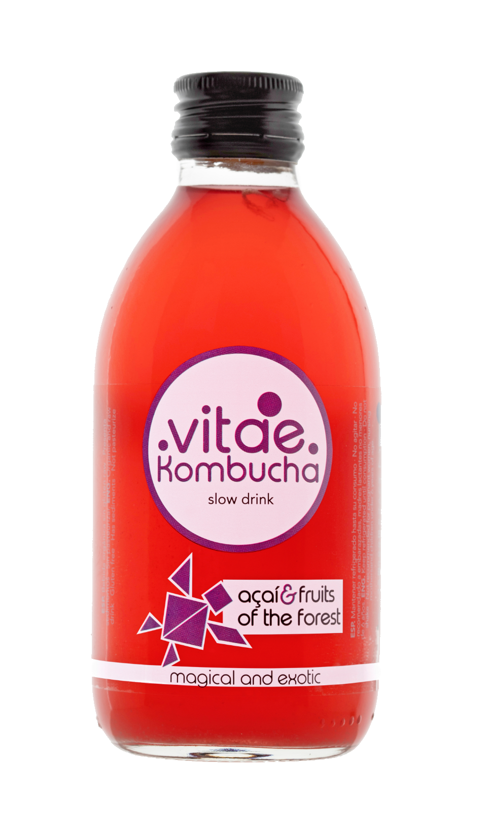 Vitae Kombucha de Açai y frutas del bosque (250 ml.)
